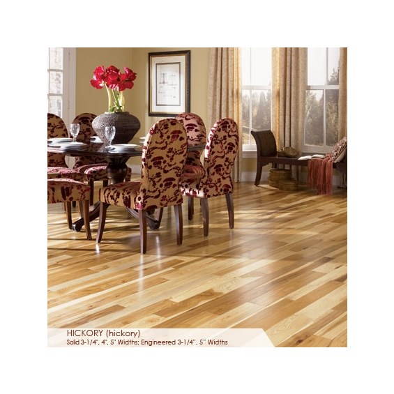 Somerset Character Collection Plank 4&quot; Solid Hickory Wood Flooring