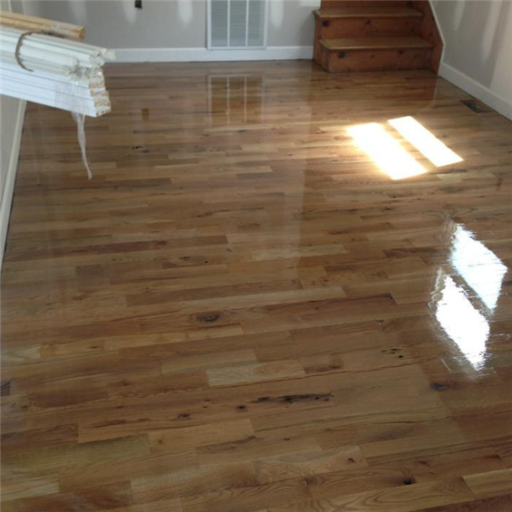 Oak #3 Common Solid Hardwood Flooring Finished &amp; Installed