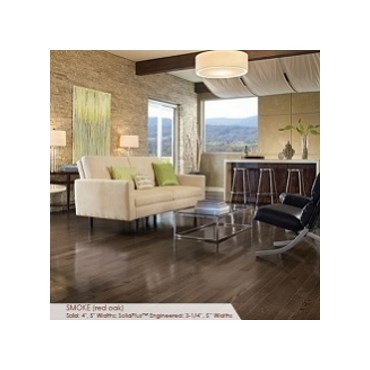 Somerset Color Collection Plank 4&quot; Solid  Smoke Wood Flooring