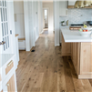White Oak Live Sawn Hardwood Flooring installed in a kitchen and on sale at wholesale prices by Hurst Hardwoods