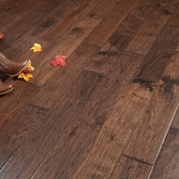 Hand Scraped Hickory Old West Prefinished Solid Wood Floor on sale at the cheapest prices by Hurst Hardwoods