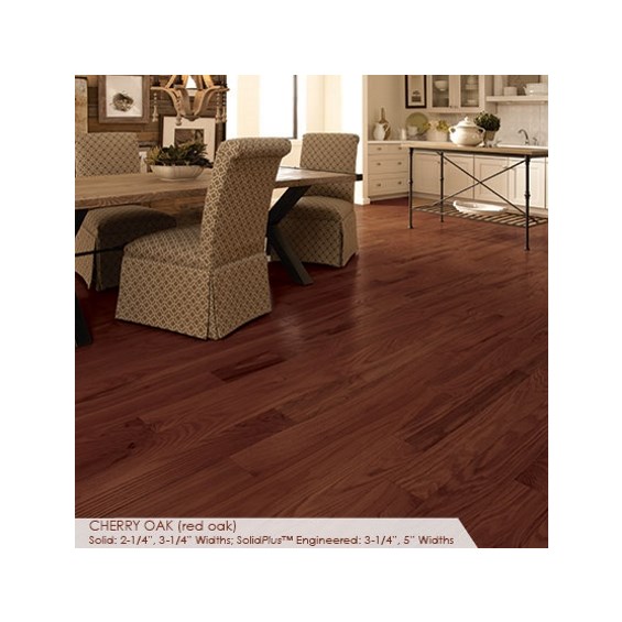 Somerset Classic Collection Strip 3 1/4&quot; Solid Cherry Oak Wood Flooring