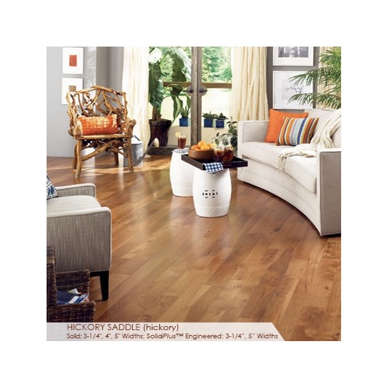 Somerset Character Collection Plank 5&quot; Engineered Hickory Saddle Wood Flooring
