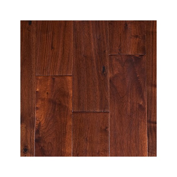 Garrison II Distressed 5&quot; Walnut Antique Wood Flooring