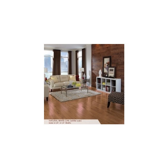 Somerset Color Collection Strip 2 1/4&quot; Solid  White Oak Natural Wood Flooring