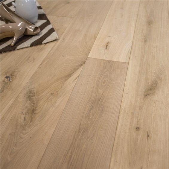 French Oak Unfinished Micro Bevel, Prefinished Hardwood Flooring Beveled Edges