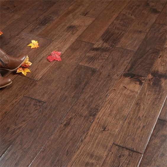 Hand Scraped Hickory Old West Prefinished Solid Wood Floor on sale at the cheapest prices by Hurst Hardwoods