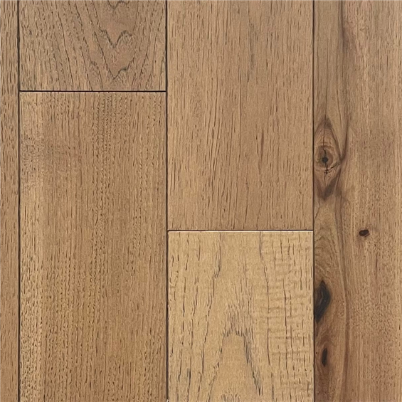 Hickory Light Brown Character Prefinished Solid Wood Flooring