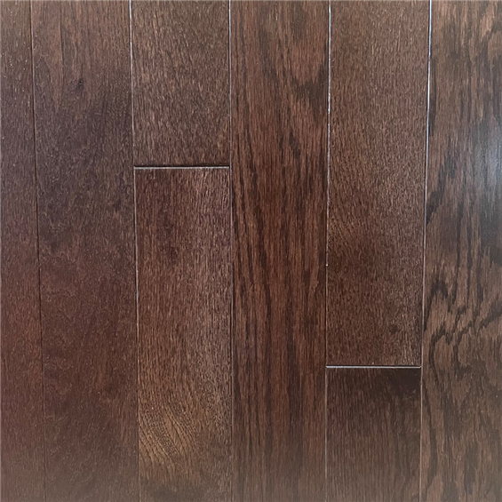 Oak Coffee Bean Prefinished Solid Wood Flooring