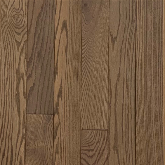 White Oak River Rock Wirebrushed Prefinished Solid Wood Flooring