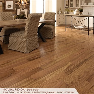 Somerset Classic Collection Strip 2 1/4&quot; Solid Red Oak Natural Wood Flooring