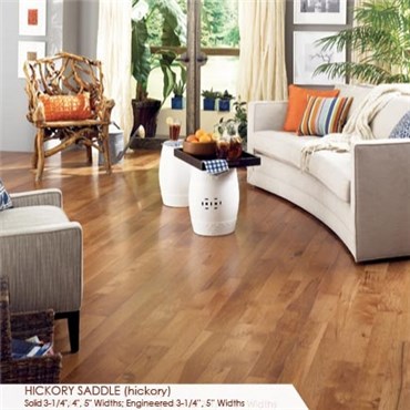Somerset Character Collection Plank 5&quot; Solid Hickory Saddle Wood Flooring