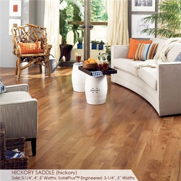 Somerset Character Collection Plank 3 1/4&quot; Engineered Hickory Saddle Wood Flooring