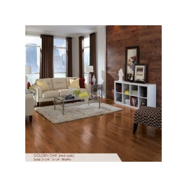 Somerset Color Collection Strip 2 1/4&quot; Solid Golden Oak Wood Flooring
