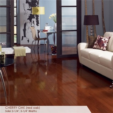 Cherry Oak High Gloss Hardwood Flooring, Cherry Oak Hardwood Flooring