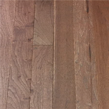 4&quot; x 3/4&quot; Rawhide Hickory Wirebrushed Prefinished Solid Hardwood Flooring at cheap prices by Hurst Hardwoods