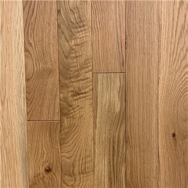 White Oak Character Natural Wirebrushed Prefinished Solid Wood Flooring