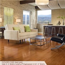 Somerset Color Collection Plank 5" Engineered Oak Golden Wood Flooring