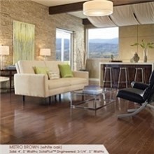Somerset Color Collection Plank 5" Solid Metro Brown Wood Flooring