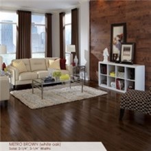 Somerset Color Collection Strip 2 1/4" Solid Metro Brown Wood Flooring