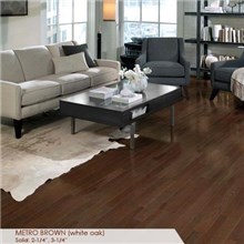 Somerset Homestyle Collection 2 1/4" Solid Metro Brown Wood Flooring