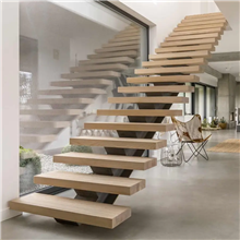 thick floating stair treads by hurst hardwoods