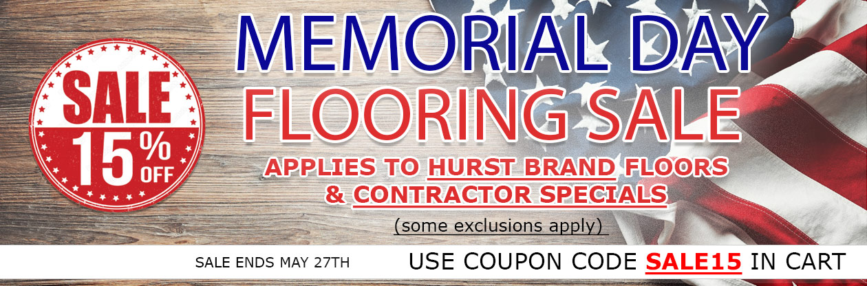 Save 15% on Hurst Brand Flooring & Contractor Specials Flooring