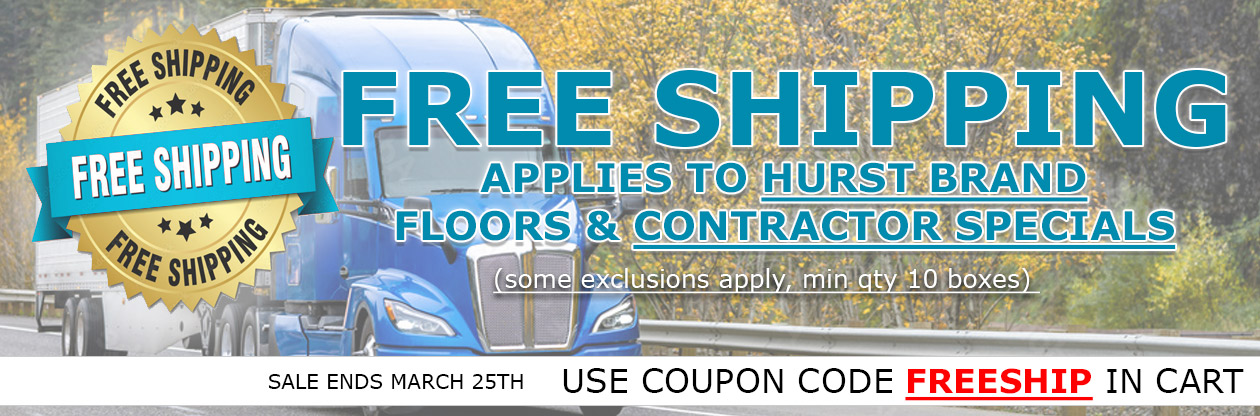 Free Shipping on Hurst Brand Flooring & Contractor Specials Flooring