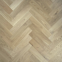 White Oak Herringbone Herringbone Unfinished Solid Hardwood Flooring at Wholesale Prices