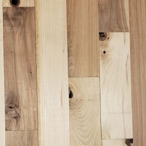 4" x 3/4" Hickory #3 Common Unfinished Solid