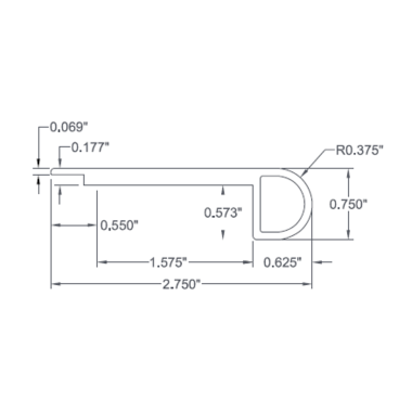 Mannington Adura Rigid Napa Overlap Stair Nose