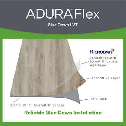 Mannington ADURA FLEX Napa Tannin Vinyl Plank Flooring FXP061