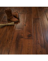 5" x 3/4" Hickory Hand Scraped Prefinished Solid Canyon Crest