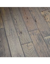 5" x 3/4" Hickory Hand Scraped Prefinished Solid Greystone