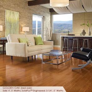 Somerset Color Collection Plank 5" Engineered Oak Golden