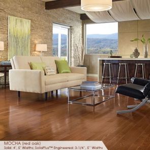 Somerset Color Collection Plank 5" Engineered Oak Mocha