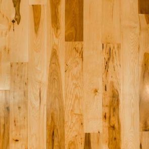 1 1/2" x 3/4" Hickory Rustic Unfinished Solid