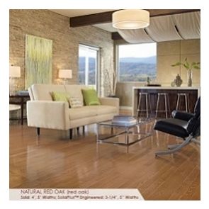 Somerset Color Collection Plank 4" Solid Red Oak Natural