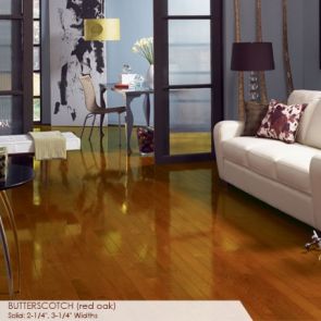 Somerset High Gloss Collection Strip 3 1/4" Solid Butterscotch High Gloss