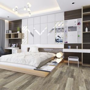 Global GEM Coastal Driftwood Banded Olive Waterproof SPC Vinyl Flooring