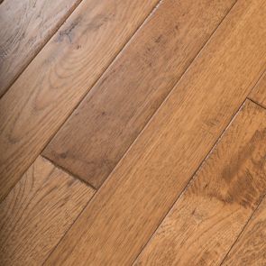 5&quot; x 3/4&quot; Hickory Hand Scraped Prefinished Solid Summer Road