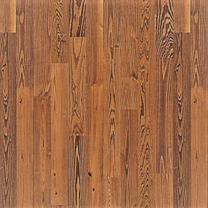 5 1/8" x 3/4" Pine Antique Honey Wire Brushed Prefinished Solid Hardwood Flooring